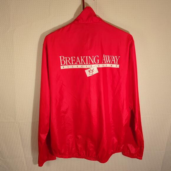 Pearl Izumi XL Windbreaker Jacket Red Breaking Away Bicycle Vintage Cycling - Picture 3 of 3